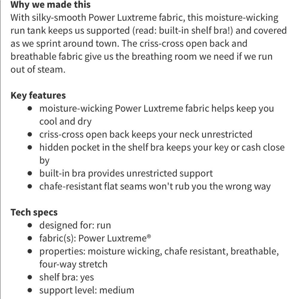 Lululemon Run: Fast Track Tank - Picture 5 of 8